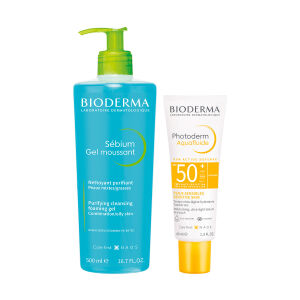 Bioderma Photoderm Aquafluide SPF50+ 40 ml + Bioderma Sebium Foaming Gel 500 ml - Bioderma