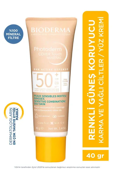 Bioderma Photoderm Cover Touch Mineral SPF50+Very Light 40 ml - 2