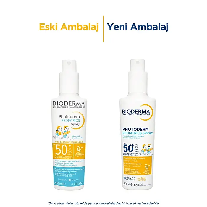Bioderma Photoderm Pediatrics Spray Bebekler İçin Güneş Koruyucu Spf50+ 200 ml - 2