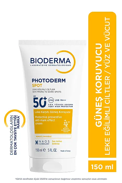 Bioderma Photoderm Spot SPF50+ 150 ml + Bioderma Sensibio Foaming Gel 500 ml - 3