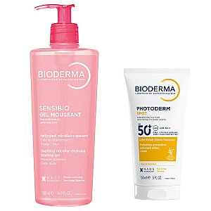 Bioderma Photoderm Spot SPF50+ 150 ml + Bioderma Sensibio Foaming Gel 500 ml - Bioderma