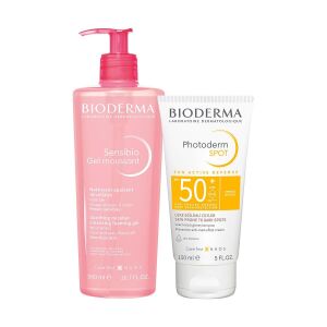 Bioderma Photoderm Spot SPF50+ 150 ml + Bioderma Sensibio Foaming Gel 500 ml - Bioderma