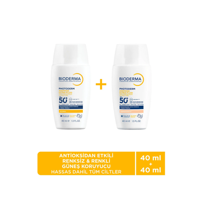Bioderma Photoderm XDefense Spf50+ Very Light 40 ml + Bioderma Photoderm XDefense Spf50+ Renksiz 40 ml - 1