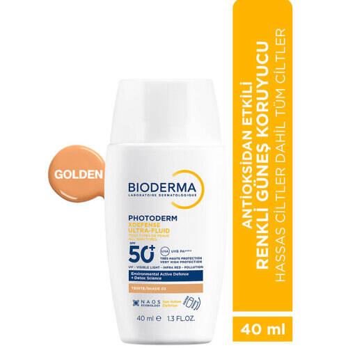 Bioderma Photoderm XDefense Spf50+ Tüm Cilt Tipleri Antioksidan Etkili Renkli Güneş Kremi Golden 40 ml - 2