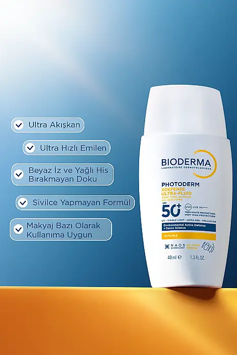Bioderma Photoderm XDefense Spf50+ Tüm Cilt Tipleri Antioksidan Etkili Renksiz Güneş Kremi 40 ml - 10