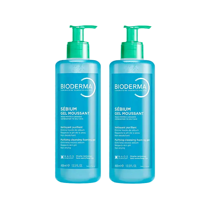 Bioderma Sebium Foaming Gel 400 ml x 2 Adet - 1