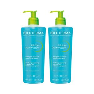 Bioderma Sebium Foaming Gel 500 ml x 2 Adet - Bioderma