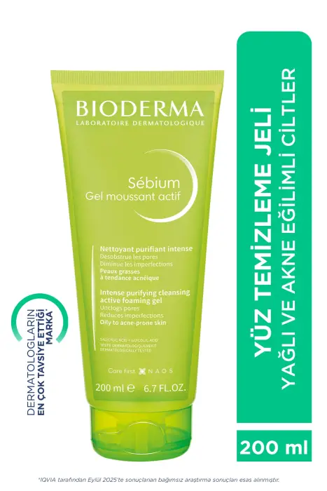 Bioderma Sebium Foaming Gel Active 200 ml + Bilek Havlusu Hediyeli - 2