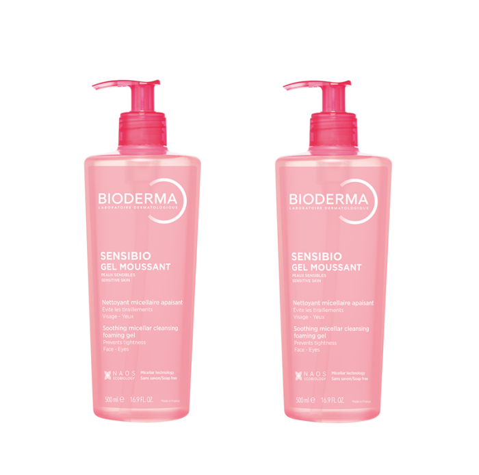 Bioderma Sensibio Foaming Gel 500 ml x 2 Adet - 1