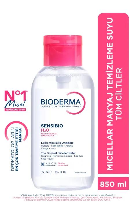 Bioderma Sensibio H2O Makyaj Temizleme Suyu 850 ml Pompalı Şişe - 2