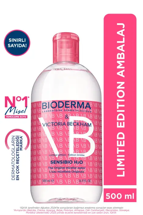 Bioderma Sensibio H2O Micellar Makyaj Temizleme Suyu 500 ml 2'li Set - 2