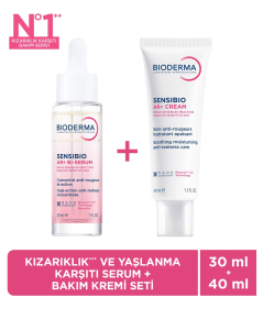Bioderma Sensibio Kızarıklık ve Yaşlanma Karşıtı Bakım Seti - Bioderma