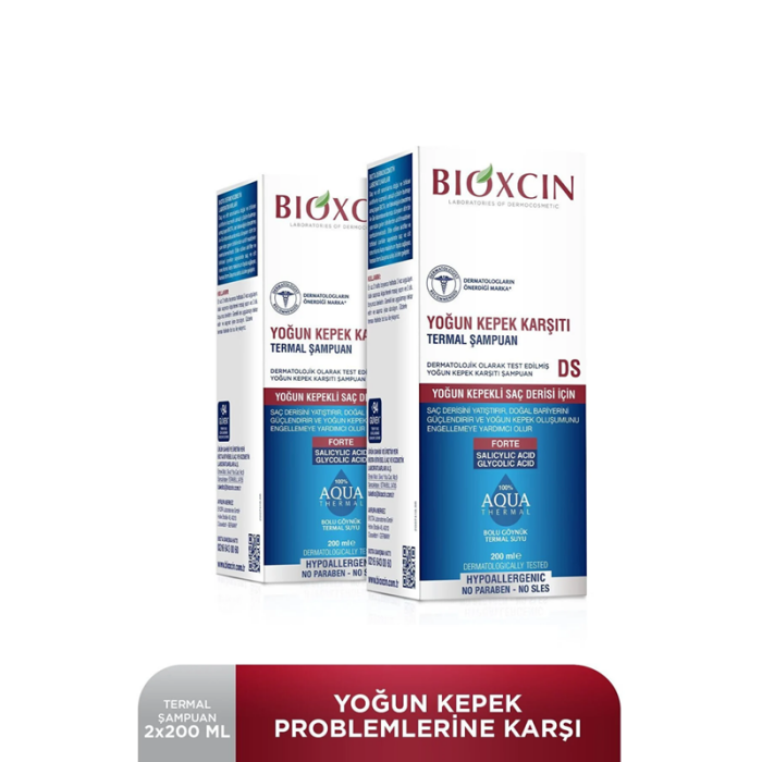 Bioxcin Aqua Thermal Ds Yoğun Kepek Karşıtı Şampuan 200 ml x 2 Adet - 1