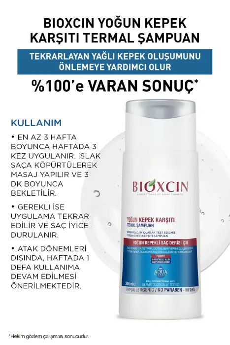 Bioxcin Aqua Thermal Ds Yoğun Kepek Karşıtı Şampuan 200 ml x 3 Adet - 5