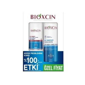 Bioxcin Aqua Thermal Kepek Karşıtı Şampuan 200 ml + 300 ml Kofre - Bioxcin