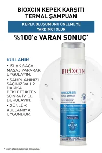 Bioxcin Aqua Thermal Kepek Karşıtı Şampuan 300 ml x 3 Adet - 4