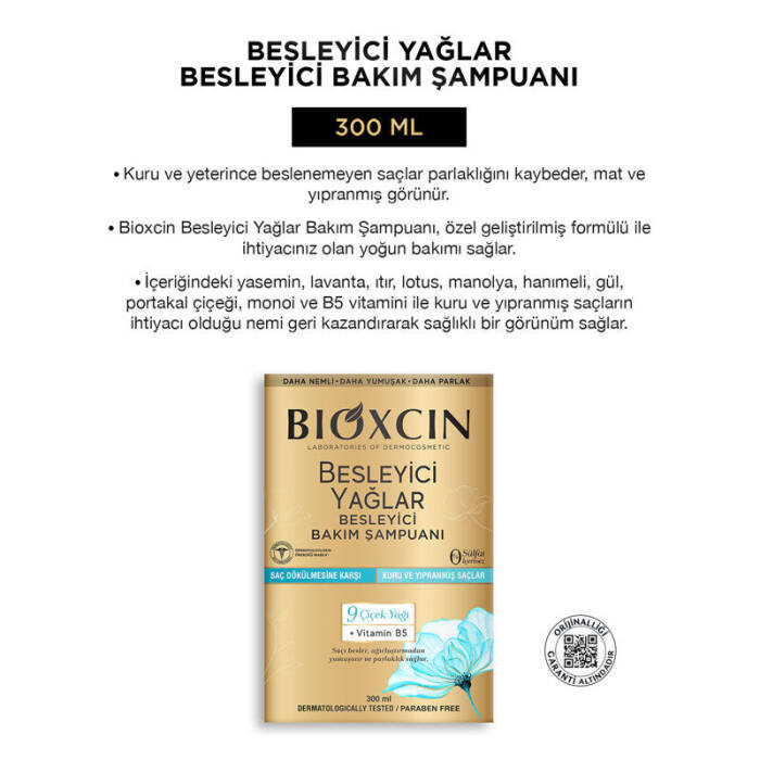 Bioxcin Besleyici Yağlar Bakım Şampuanı 300 ml - 11