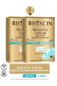 Bioxcin Besleyici Yağlar Kuru Ve Yıpranmış Saçlar İçin Şampuan 300 ml 2'li Set - Bioxcin