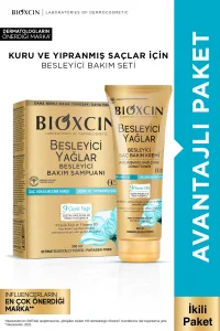 Bioxcin Besleyici Yağlar Onarıcı Şampuan 300 ml + Saç Bakım Kremi 250 ml Seti - Bioxcin