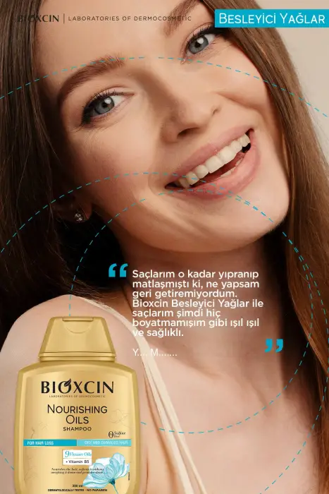 Bioxcin Besleyici Yağlar Onarıcı Şampuan 300ml + Sıvı Saç Kremi 200ml Seti - 6