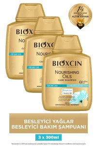 Bioxcin Besleyici Yağlar Şampuan 300 ml 3'lü Set - Bioxcin