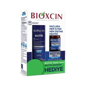Bioxcin Biotin 5.000 mcg 60 Tablet + Biotin Şampuan 300 ml - Bioxcin