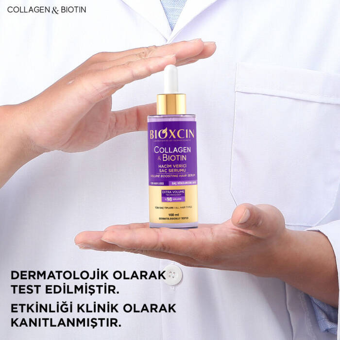 Bioxcin Collagen & Biotin Hacim Verici Saç Serumu 100 ml - 4