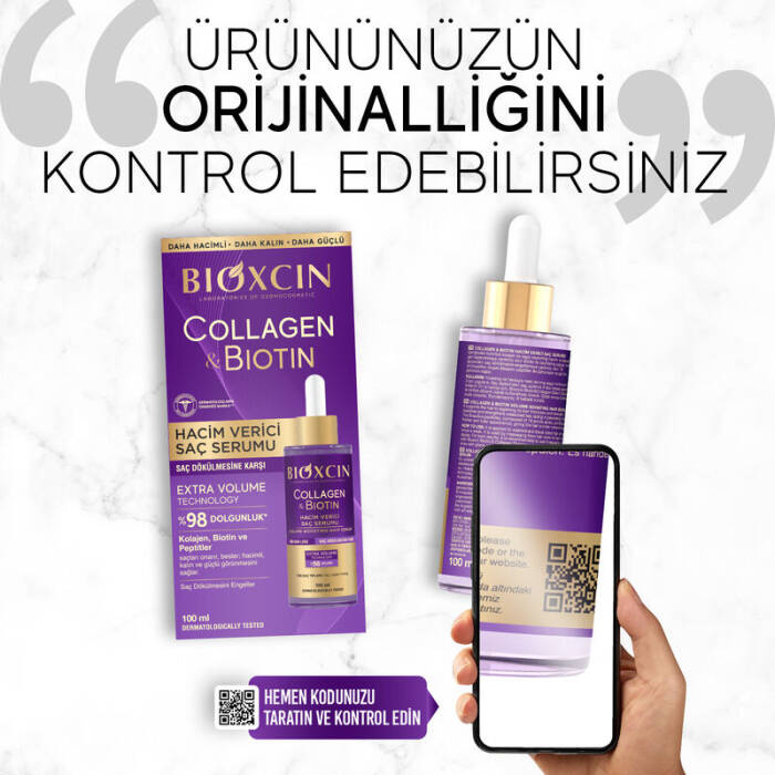 Bioxcin Collagen & Biotin Hacim Verici Saç Serumu 100 ml - 6