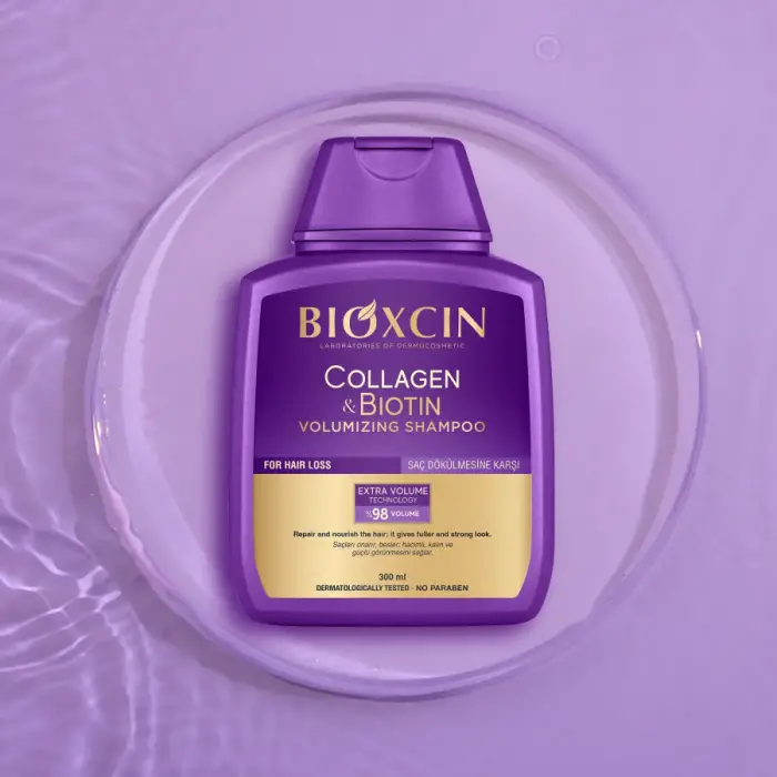 Bioxcin Collagen & Biotin Ekstra Hacim ve Dolgunlaştırıcı Şampuan 300 ml - 3