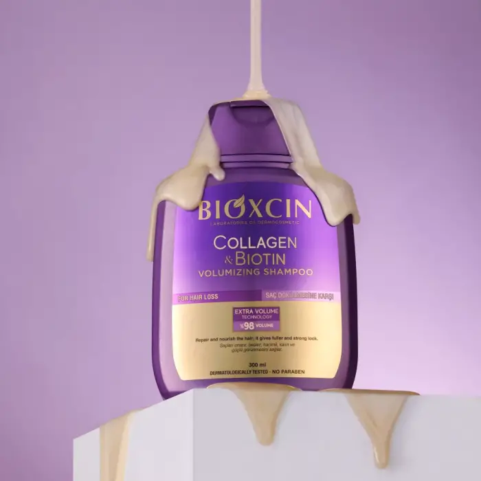 Bioxcin Collagen & Biotin Ekstra Hacim ve Dolgunlaştırıcı Şampuan 300 ml - 4