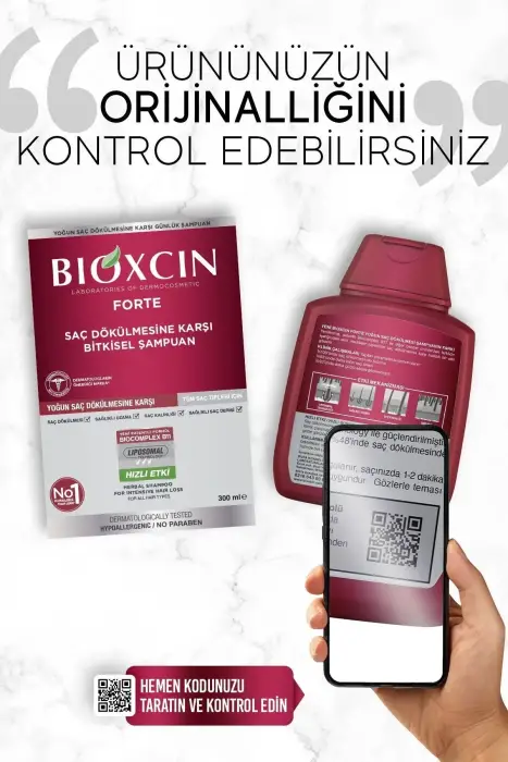 Bioxcin Forte Yoğun Dökülme Karşıtı Şampuan 300 ml x 4 Adet - 8
