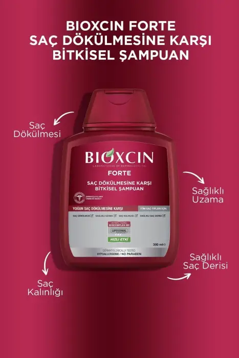 Bioxcin Forte Yoğun Dökülme Karşıtı Şampuan 300 ml x 4 Adet - 6