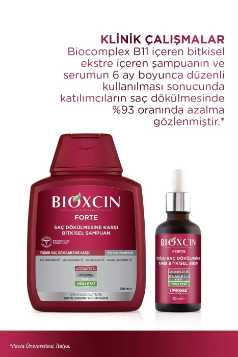 Bioxcin Forte Yoğun Dökülme Karşıtı Şampuan 300 ml x 4 Adet - 7