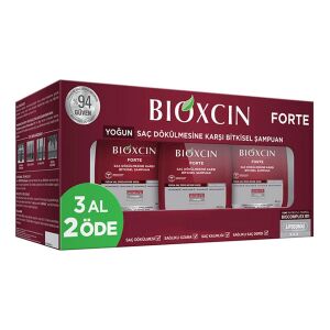 Bioxcin Forte Yoğun Dökülme Karşıtı Şampuan (Tüm Saç Tipleri İçin) 300 ml - 3 Al 2 Öde - Bioxcin