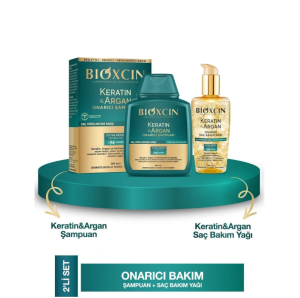 Bioxcin Keratin & Argan Onarıcı Saç Bakım Seti - 4 - Bioxcin