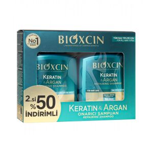 Bioxcin Keratin & Argan Onarıcı Şampuan 300 ml - İkincisi %50 İndirimli - Bioxcin