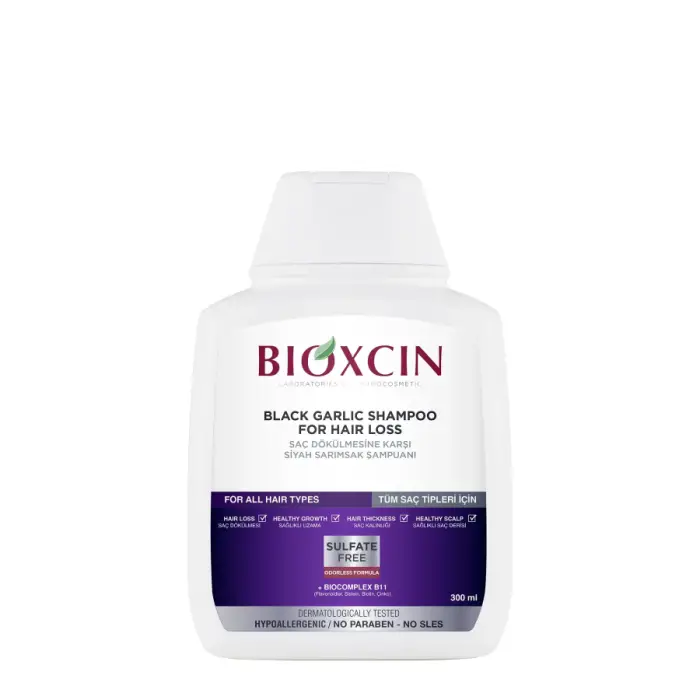 Bioxcin Saç Dökülmesine Karşı Siyah Sarımsak Şampuanı 300 ml - 2