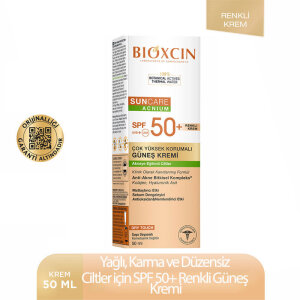 Bioxcin Sun Care Acnium Tinted Akneye Eğilimli Ciltler İçin Renkli Güneş Kremi SPF50+ 50 ml - 6