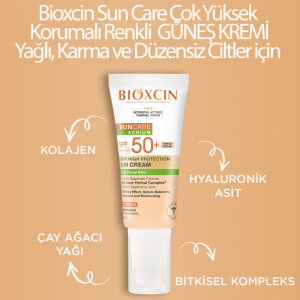 Bioxcin Sun Care Acnium Tinted Akneye Eğilimli Ciltler İçin Renkli Güneş Kremi SPF50+ 50 ml - 8