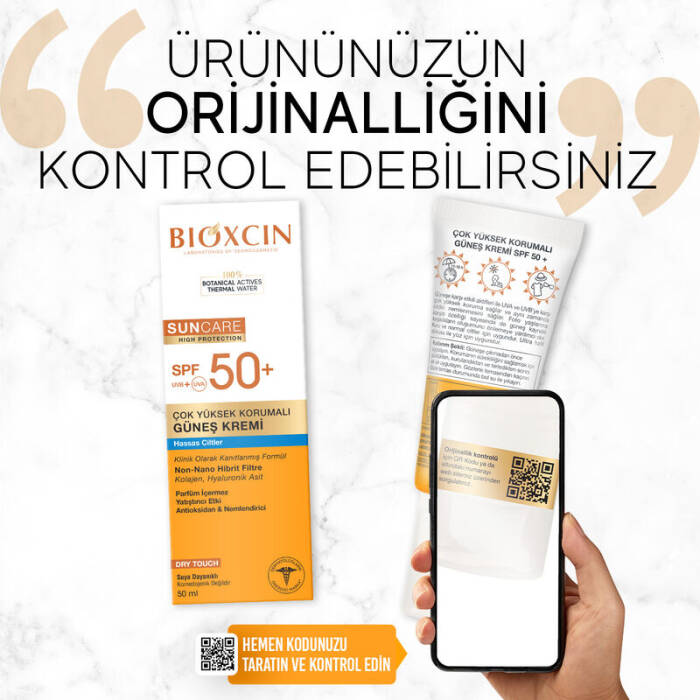 Bioxcin Sun Care Hassas Ciltler için Çok Yüksek Korumalı Güneş Kremi SPF50 50 ml - 9