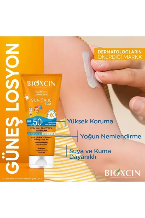 Bioxcin Sun Care Kids Losyon SPF50 200 ml x 3 Adet - 5