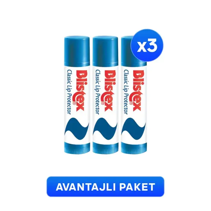 Blistex Classic Lip Protector SPF10 Nemlendirici ve Koruyucu Dudak Bakım Kremi 4.25 gr x 3 Adet - 1