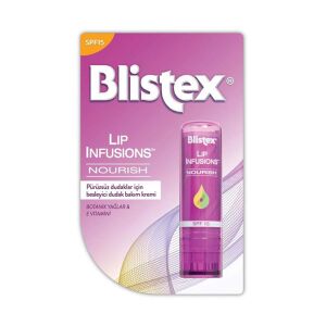 Blistex Lip Infusions Nourish SPF15 Pürüzsüz Dudaklar İçin Besleyici Dudak Bakım Kremi 3.7 gr - Blistex