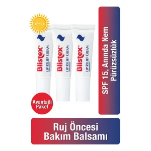 Blistex Lip Relief Cream SPF15 6 ml x 3 Adet - Blistex