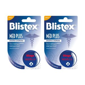 Blistex MedPlus SPF15 Kuru ve Çatlamış Dudaklara Kavanoz Dudak Bakım Kremi 7 ml x2 - Blistex