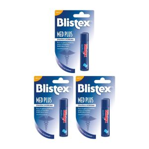 Blistex MedPlus SPF15 Kuru ve Çatlamış Dudaklara Stick Dudak Bakım Kremi 4.25 ml x3 - Blistex