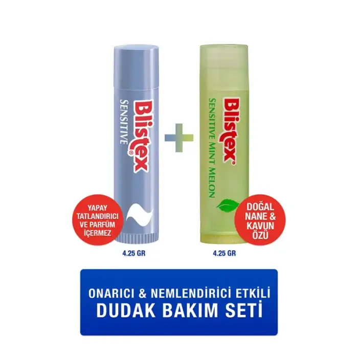 Blistex Onarıcı ve Nemlendirici Etkili Dudak Bakım Seti - 1