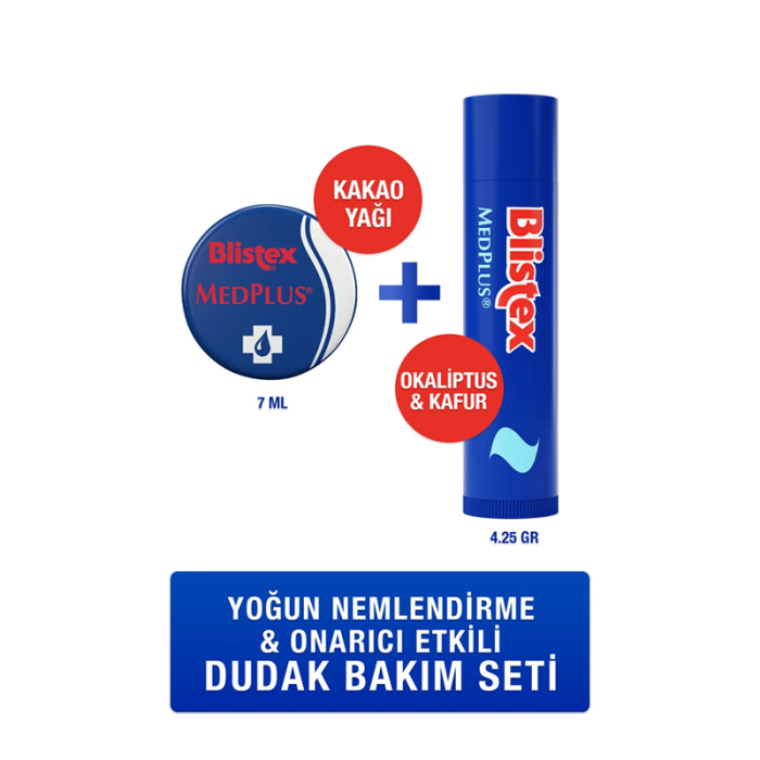 Blistex Yoğun Nemlendirme ve Onarıcı Etkili Dudak Bakım Seti - 1