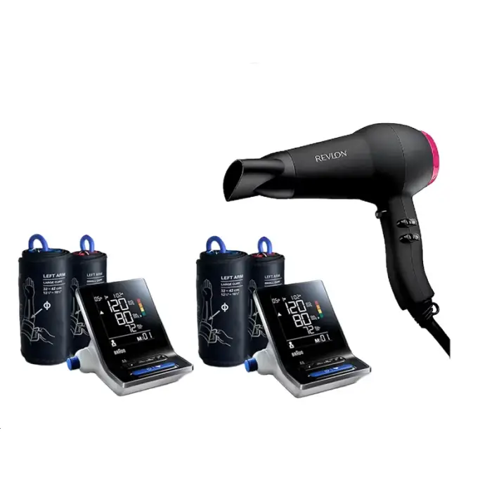 Braun ExactFit 3 Koldan Ölçer Tansiyon Aleti 2 Adet + Revlon Saç Kurutma Makinesi - 1