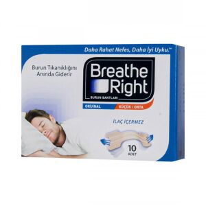 Breathe Right Klasik Normal Boy Burun Bandı 10'lu - Breathe Right